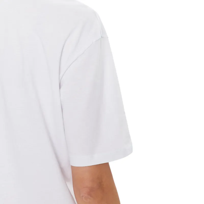 ARMANI EXCHANGE Short Sleeved Dresses Women's White-4
