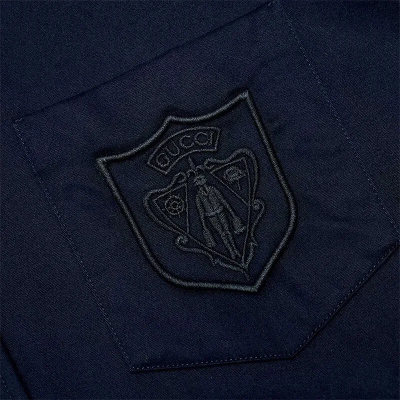 GUCCI Shirts Men Dark Blue-3