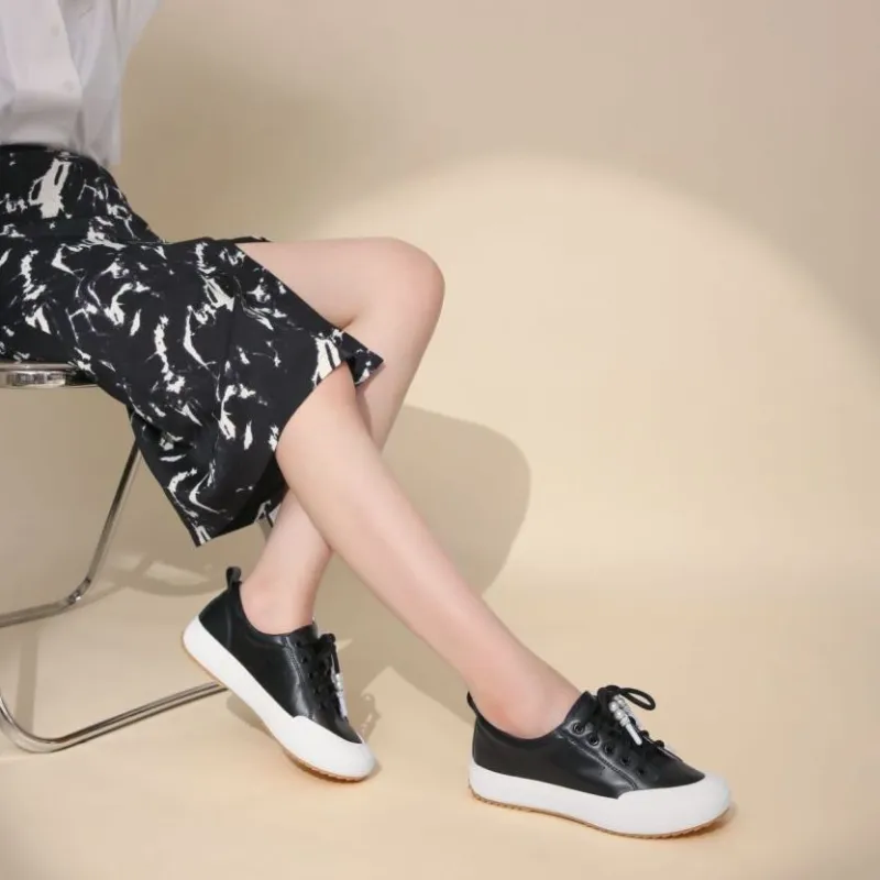 PACO GIL Low-Top Skateboard Shoes Women's Black-6