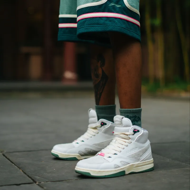 Li Ning 937 Deluxe Hi X 1807 'White Green' Women's-4