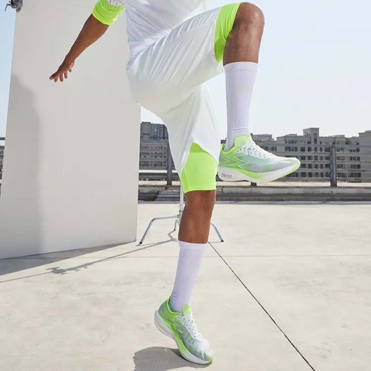 361° Feiran 1 Anti Slip Wear Resistant Low Top Running Shoes Men's White Green-6