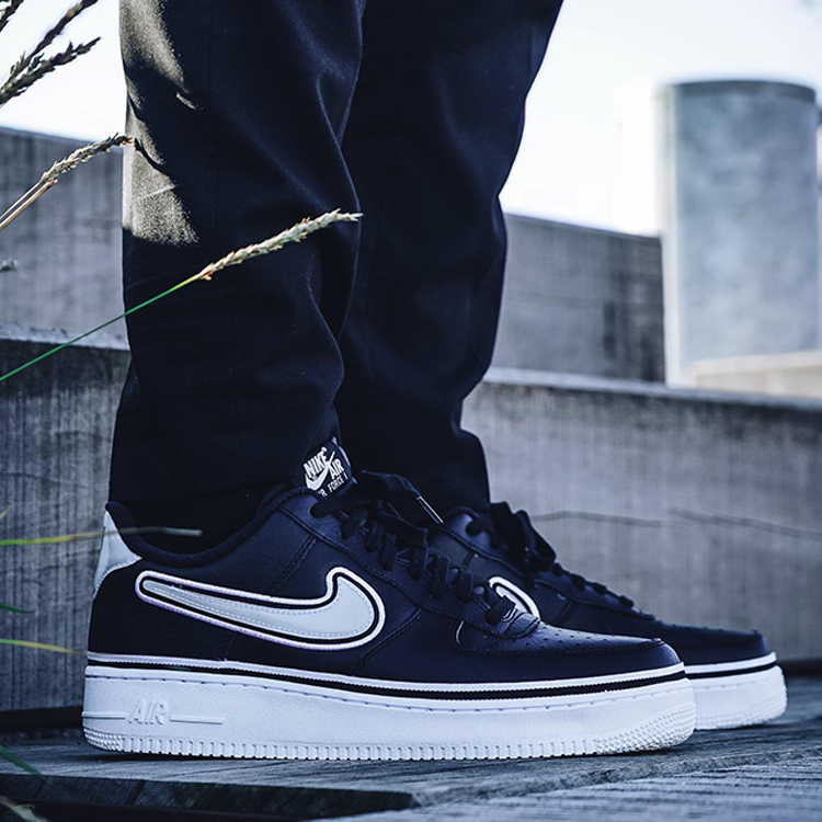 nike air force nba black and white