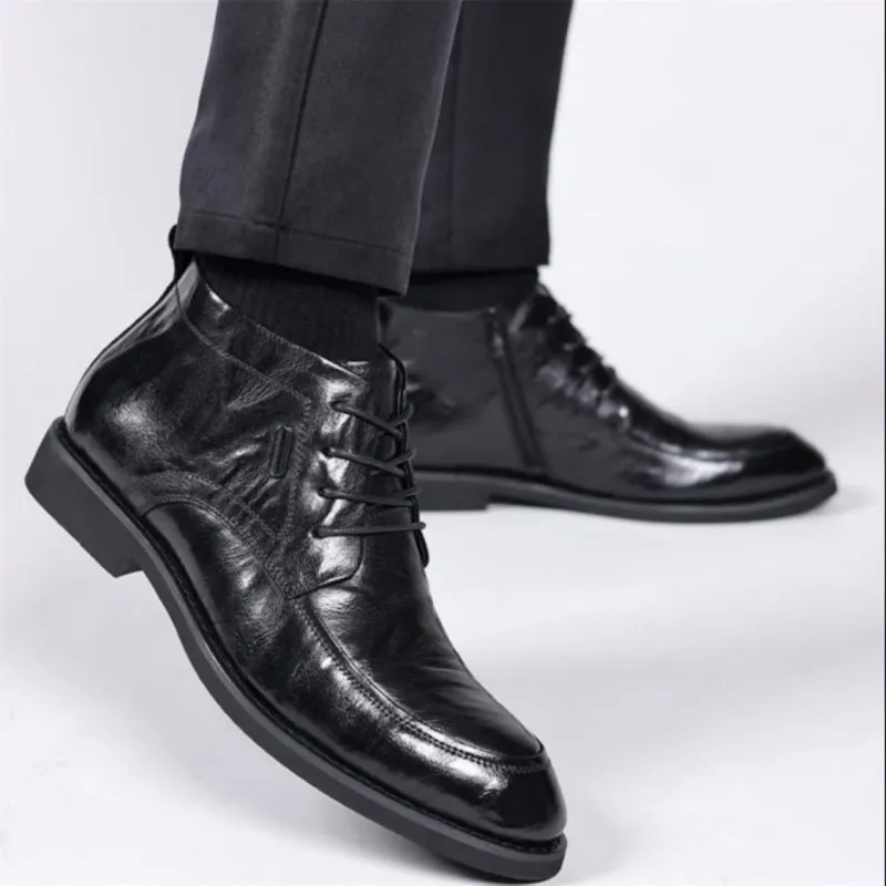 GZZ Ankle Boots Men Black-19