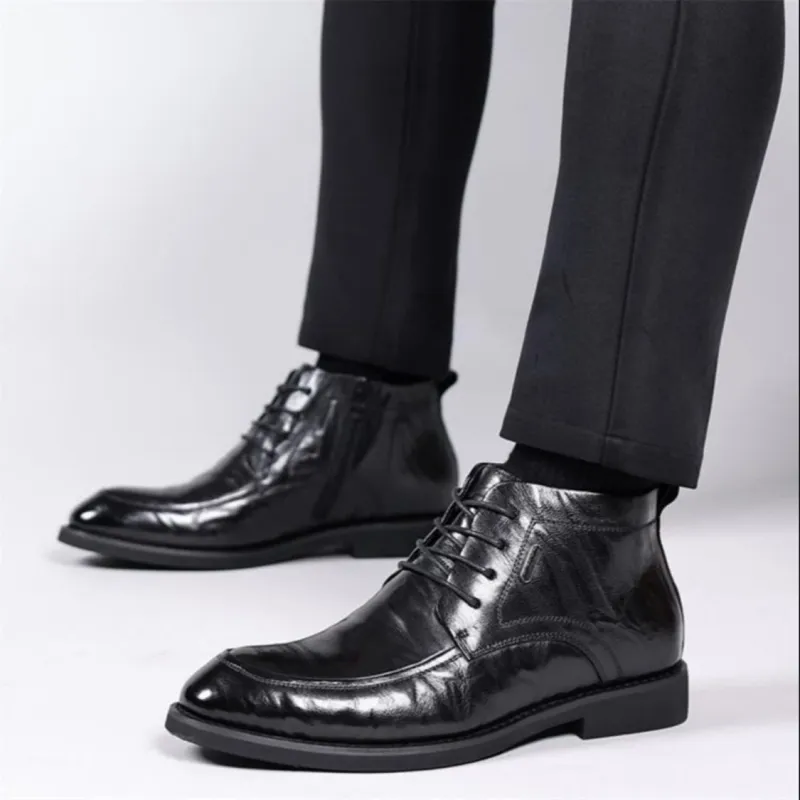 GZZ Ankle Boots Men Black-5
