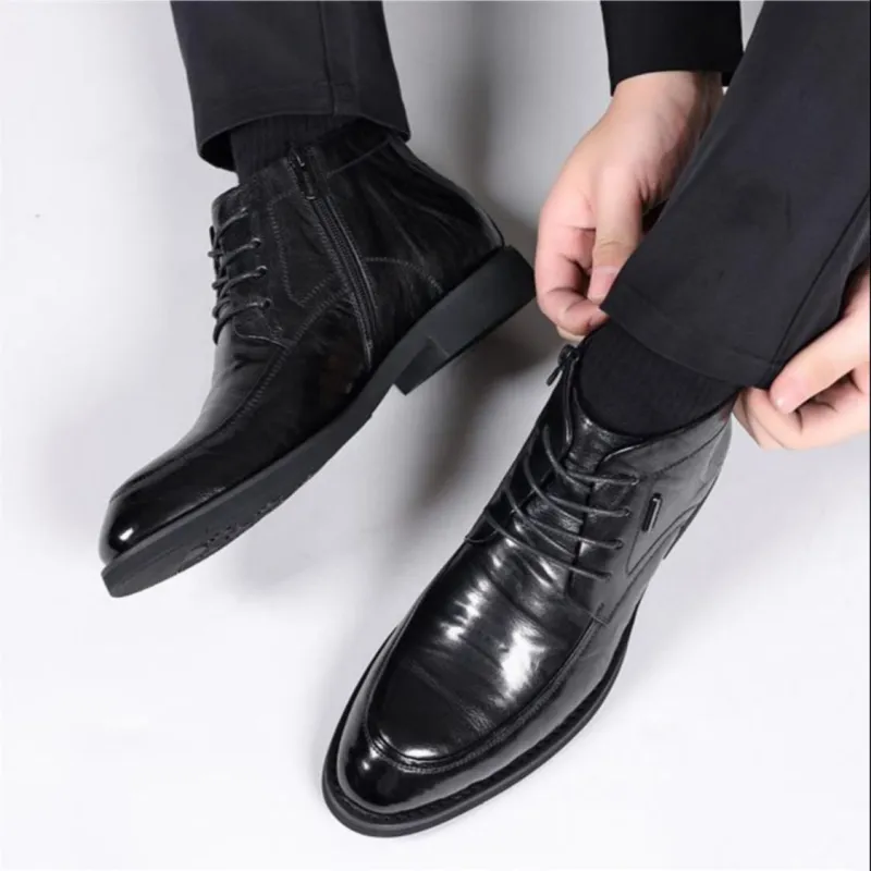 GZZ Ankle Boots Men Black-6