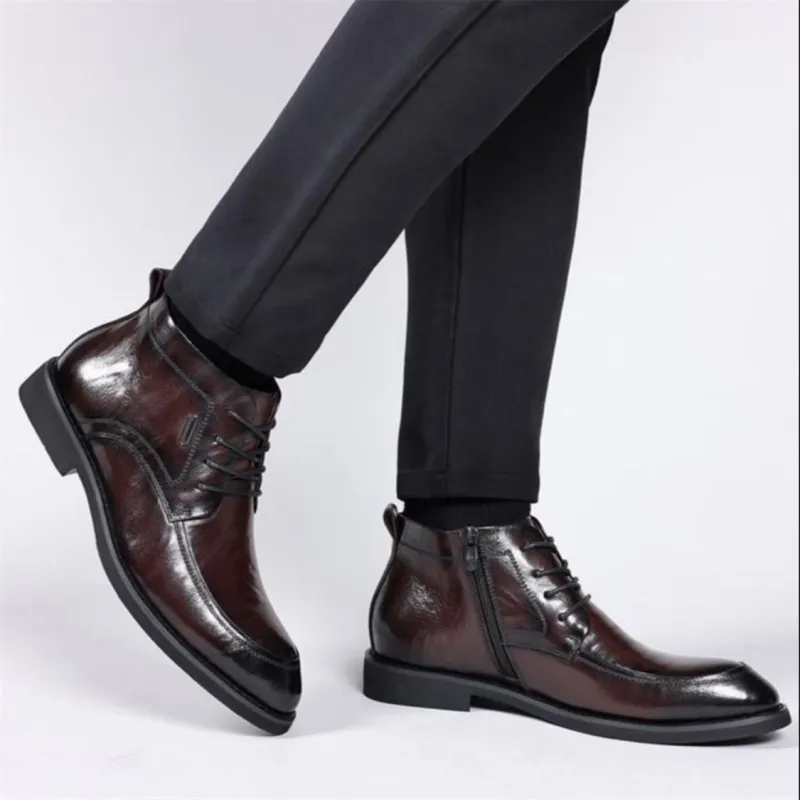 GZZ Ankle Boots Men Black-27