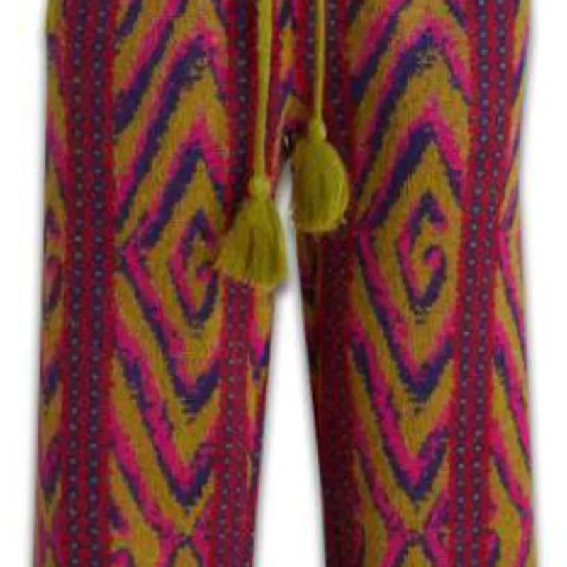GUCCI Patterned Jacquard Drawstring Pants-4