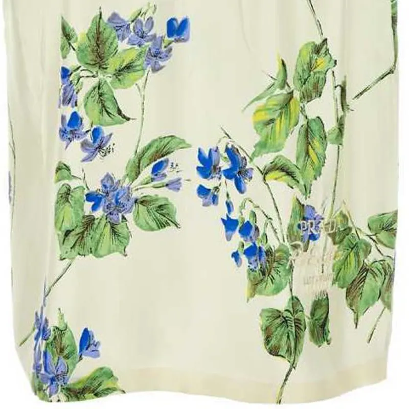 PRADA Floral Printed Short Sleeved Dress-4