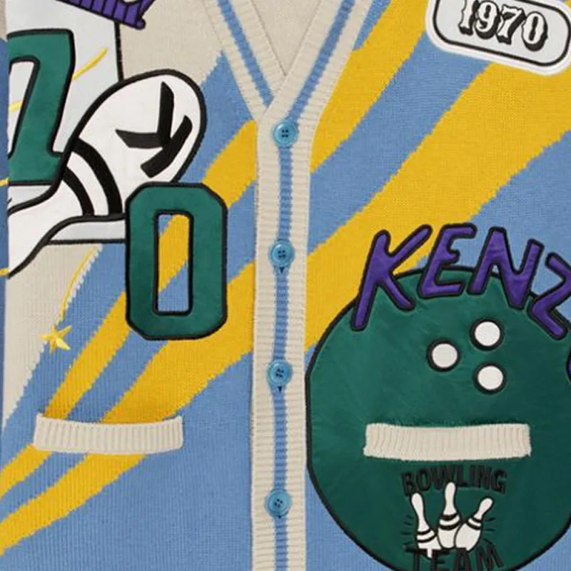 KENZO Sweaters Men Blue-2