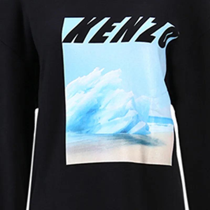 KENZO Long Sleeved Dress Women's Black-3