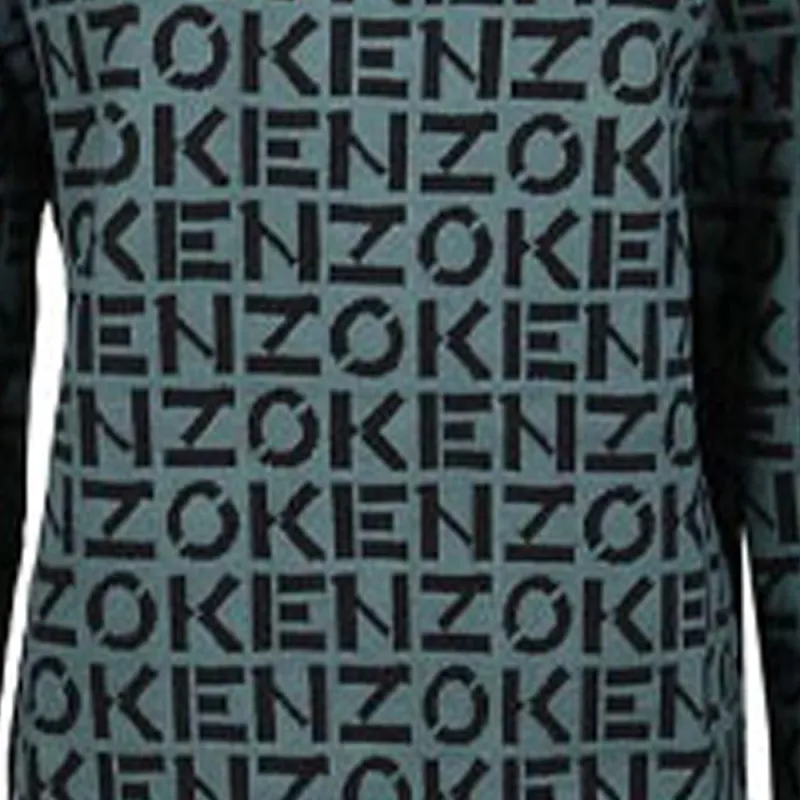 KENZO Long-Sleeved Dresses Women's Green-3