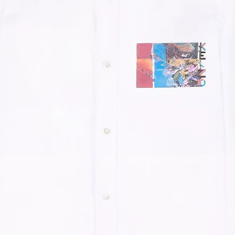 KENZO Graphic Printed Long Sleeved Shirt-4