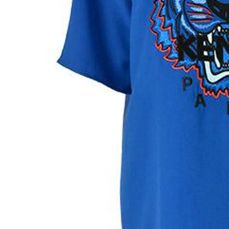 KENZO Short Sleeved Dresses Women's Blue-3