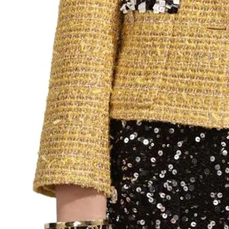 CHANEL Jackets Women's Yellow-5