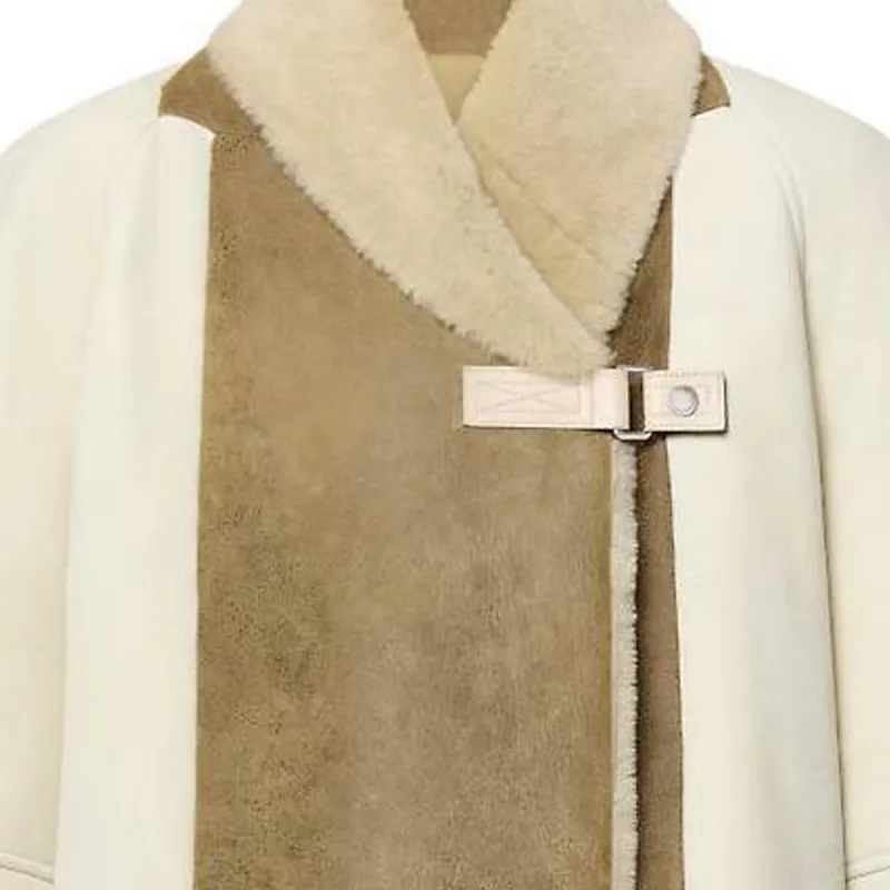 LOUIS VUITTON Patchwork Shearling Coat-3