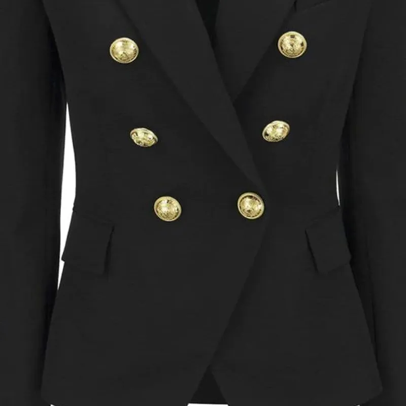 BALMAIN FW22 Business Suit Coat Women's Black-5