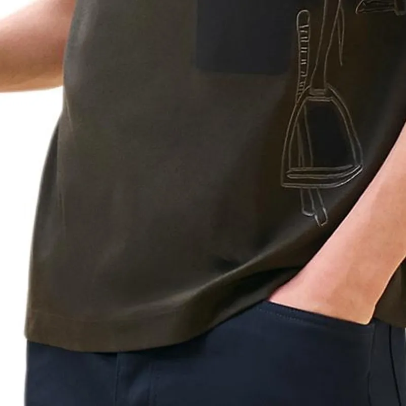 HERMES T Shirts Men Black-4
