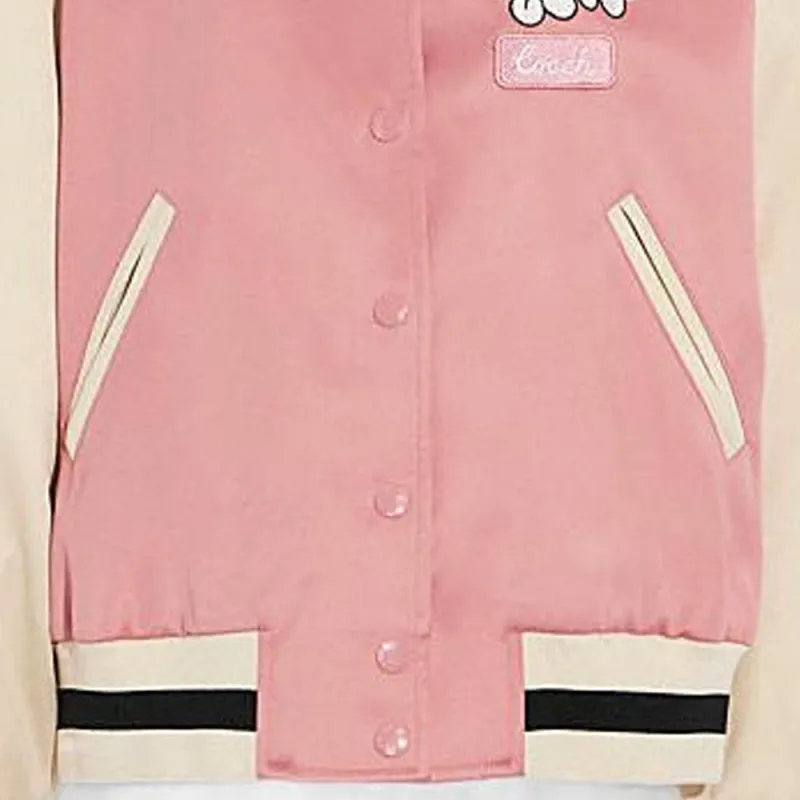 Disney X COACH Baseball Jerseys Women's Pink-3