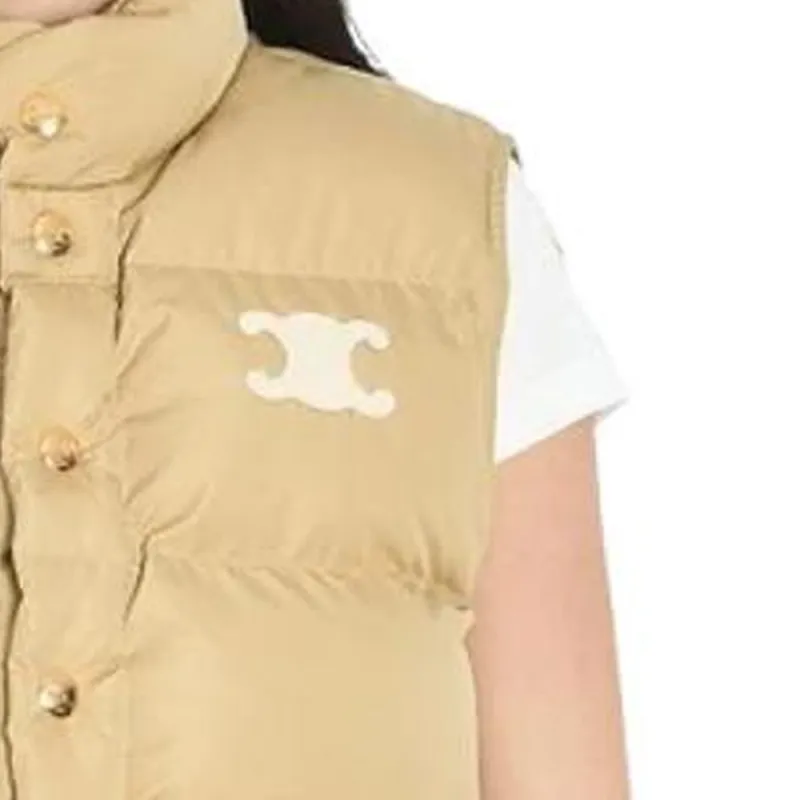 CELINE Logo Patch Padded Vest-3