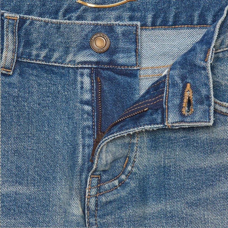 SAINT LAURENT Low Rise Slim Fit Jeans-4