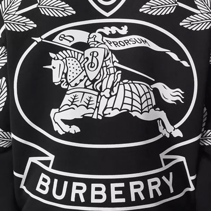Burberry Ekd Print Cotton Oversized Bomber Jacket-4