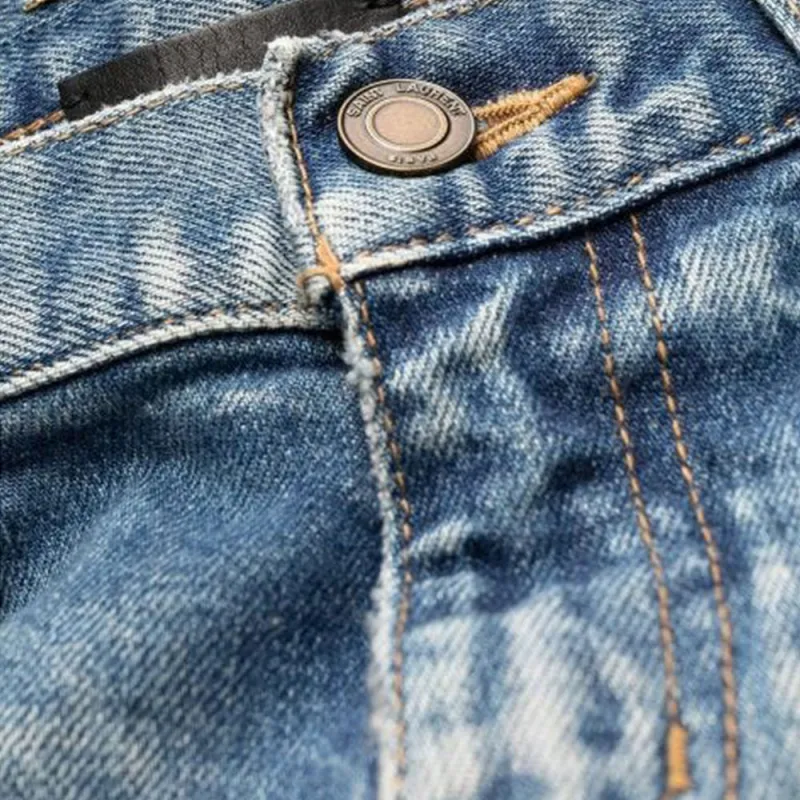 SAINT LAURENT Low Rise Slim Fit Jeans-5