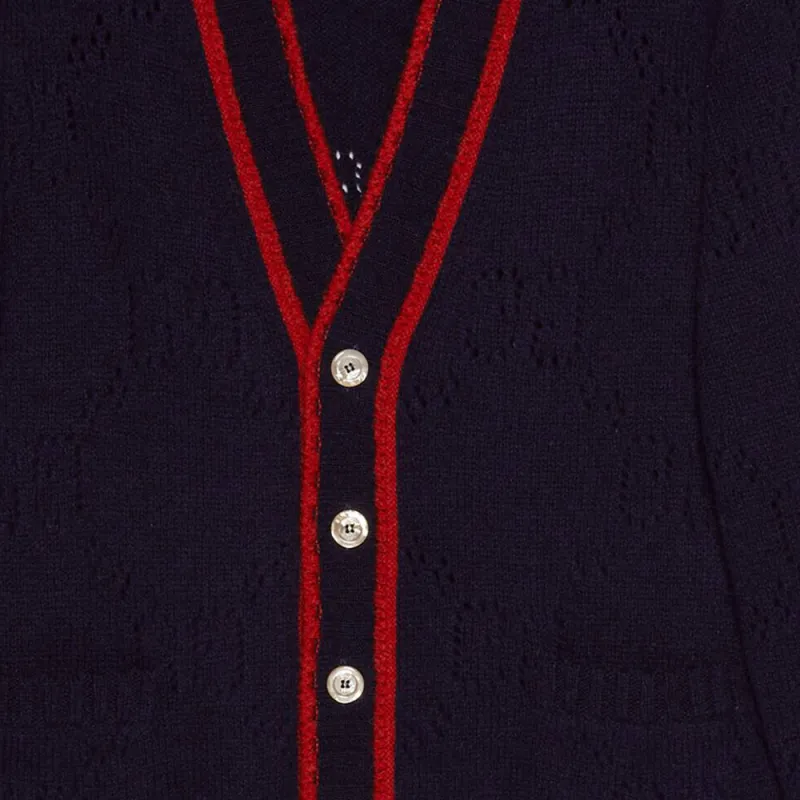 GUCCI FW22 Sweater Men's Navy Blue-5