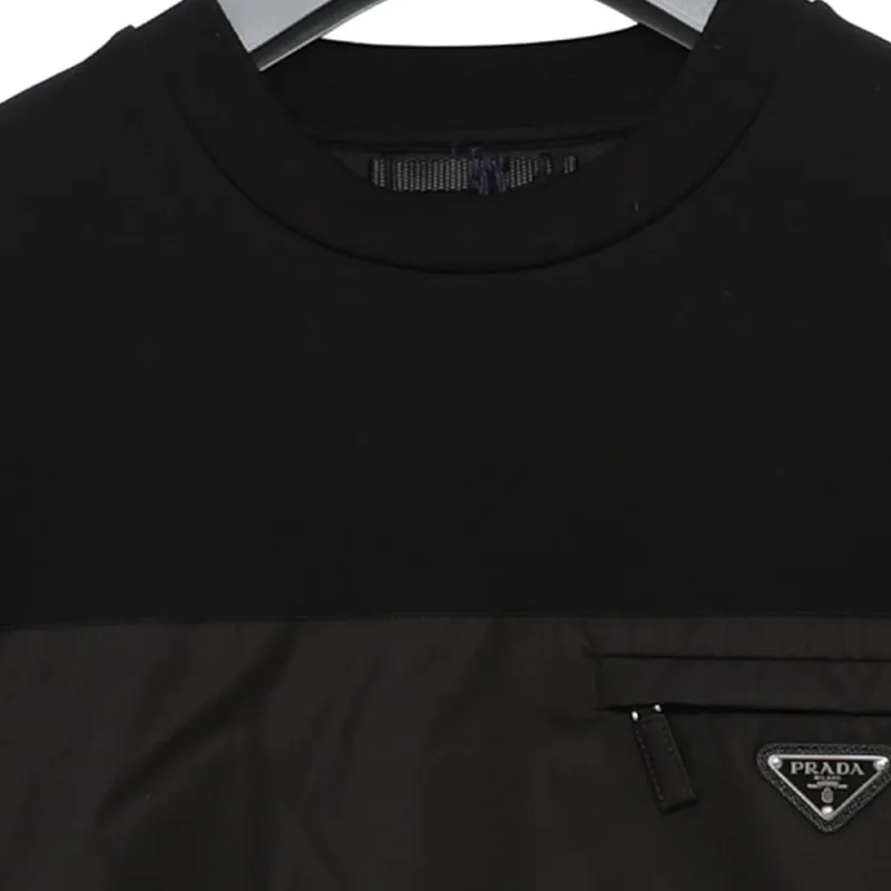 PRADA Sweatshirts Men Black-2