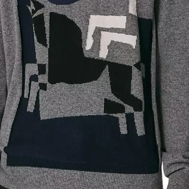 HERMES Knitwear Men Steel Gray-4