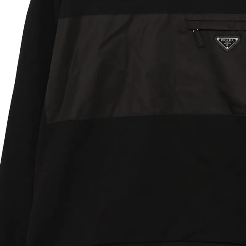 PRADA Sweatshirts Men Black-4