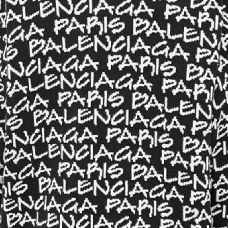 Balenciaga Sweaters Men Black/White-5