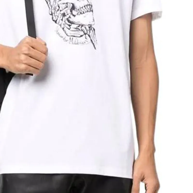 Alexander McQueen T Shirts Men White-6