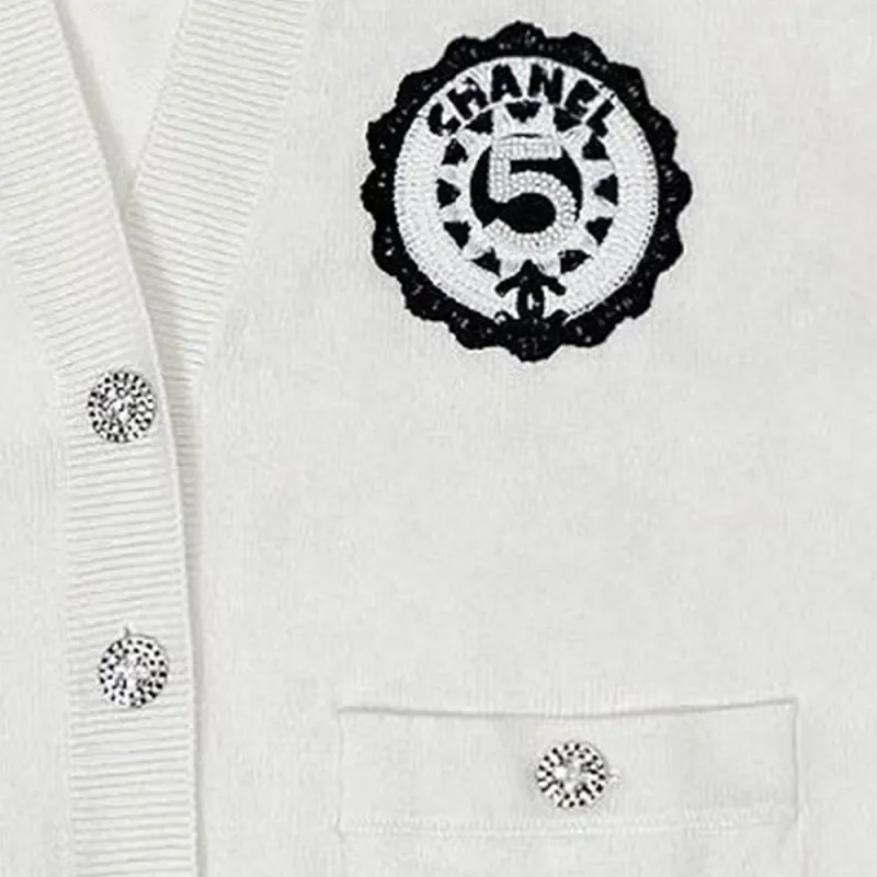 CHANEL FW22 Cashmere Sweater Women's White-1