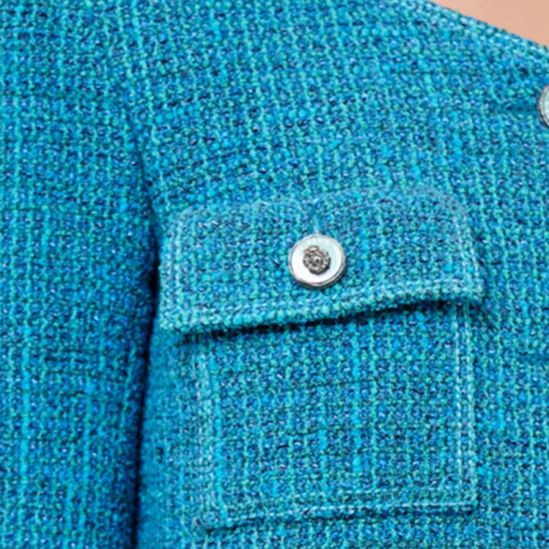 CHANEL Jacket Women's Turkish Blue-4