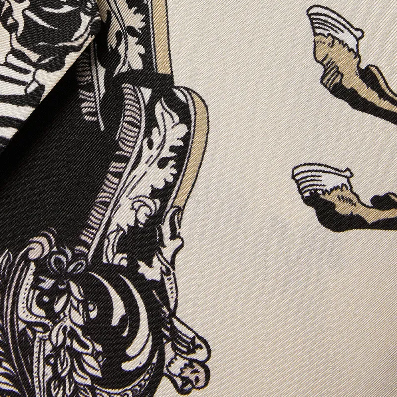 GUCCI Baroque print Silk Bowling Shirt-3