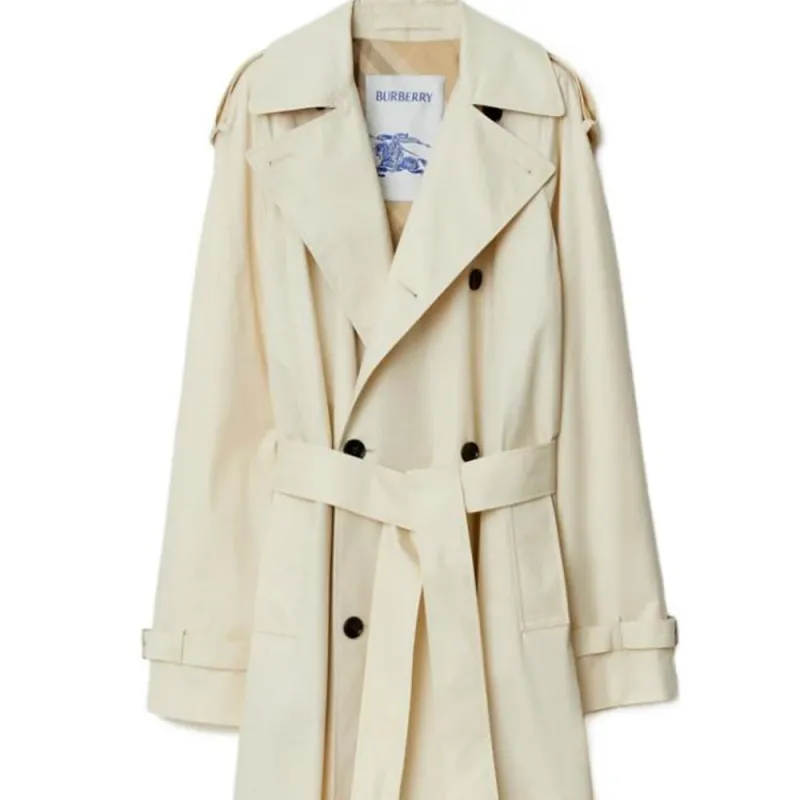 Burberry Gabardine Trench Coat-5
