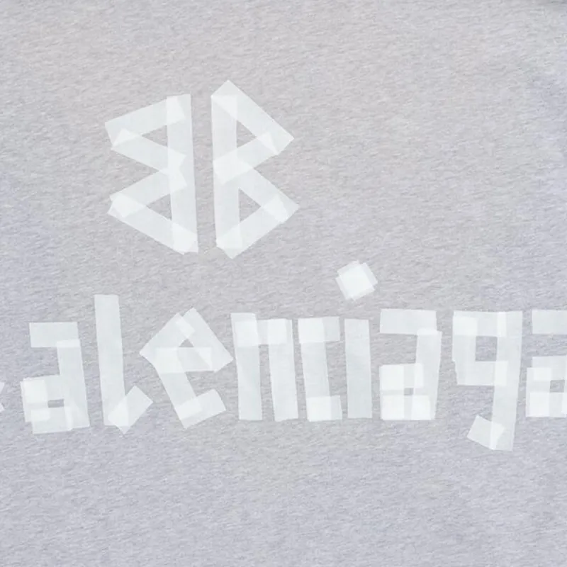 Balenciaga FW24 T Shirt Regular Fit Unisex Mixed Gray-3
