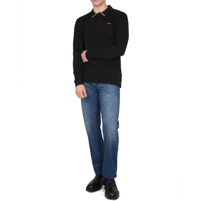 HUGO BOSS Long-Sleeved Polo Shirt-2