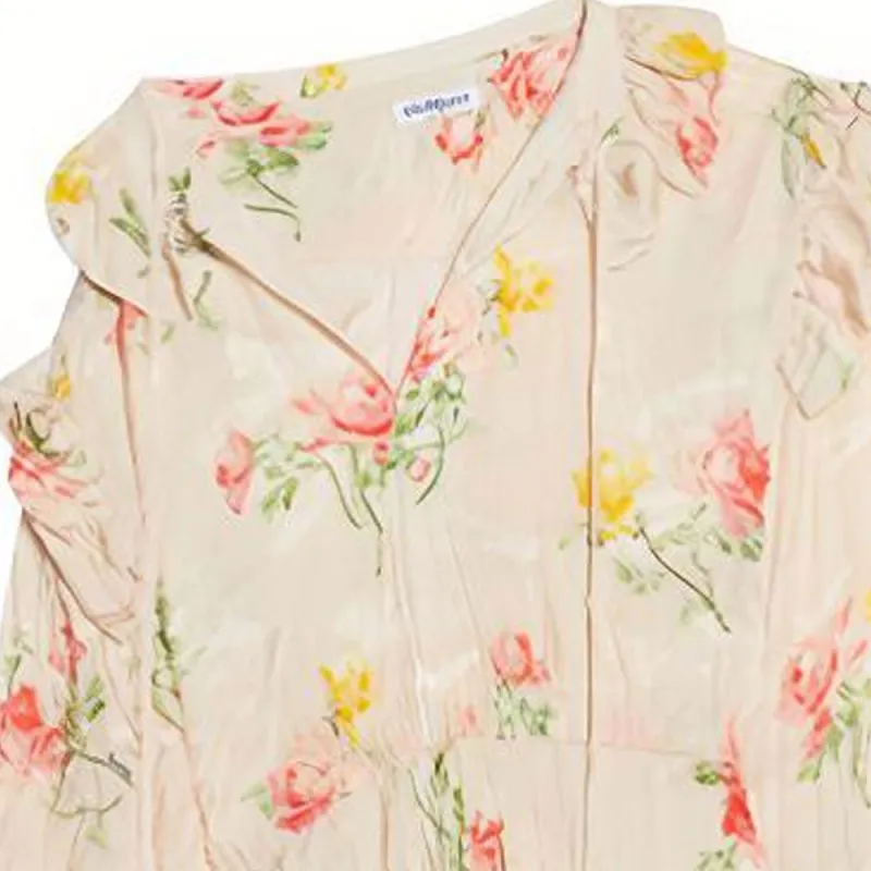 Balenciaga Vintage Flower Off Shoulder Dress-7