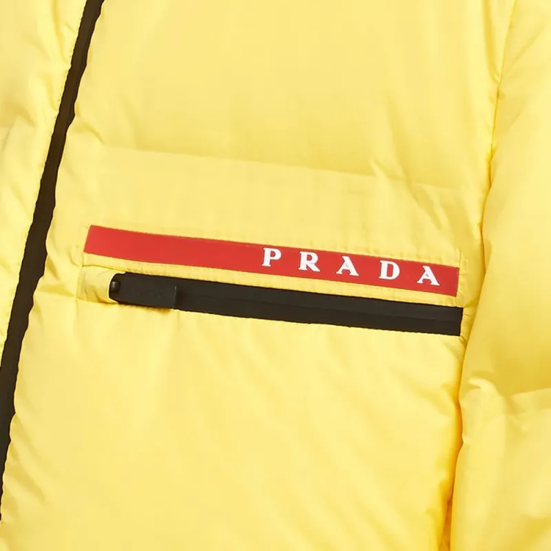 PRADA Puffer Jacket Women's Yellow-4