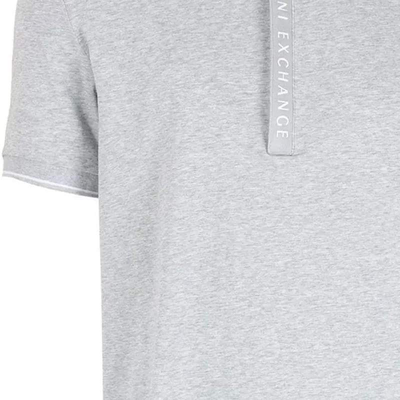 ARMANI EXCHANGEAE Polo Shirt Men's Light Gray-5