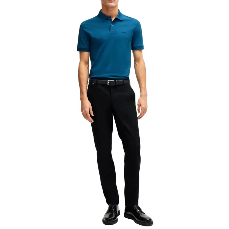 HUGO BOSS Logo embroidered Cotton Polo Shirt-1