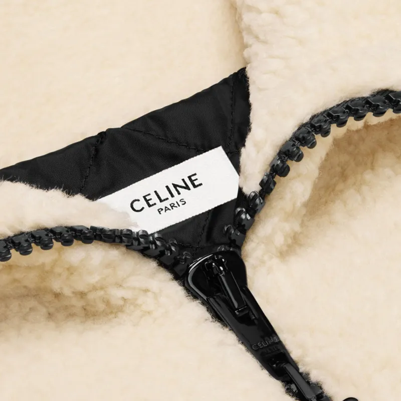 CELINE Loose Jacket In Jersey Fleece-2