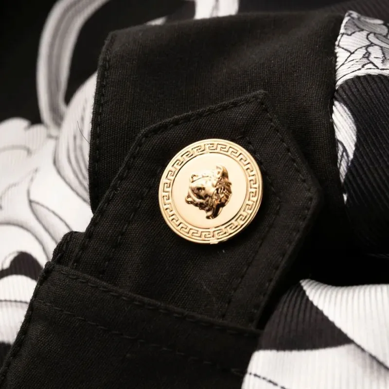 VERSACE SS23 Jackets Coats Women's Black-6
