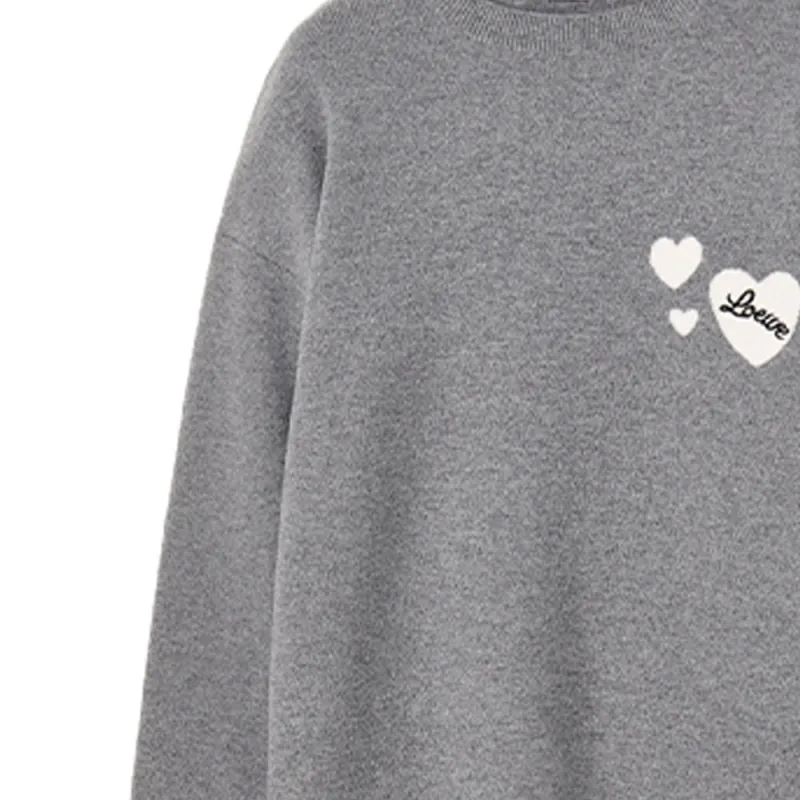 LOEWE FW22 Sweater Men's Heather Gray-5