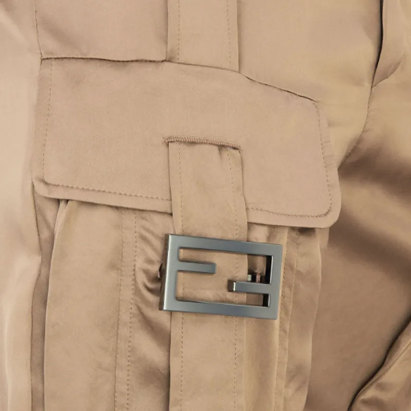FENDI Low Rise Satin Pants-2