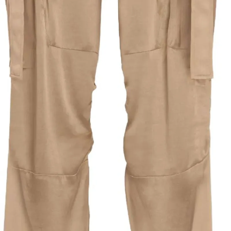 FENDI Low Rise Satin Pants-4