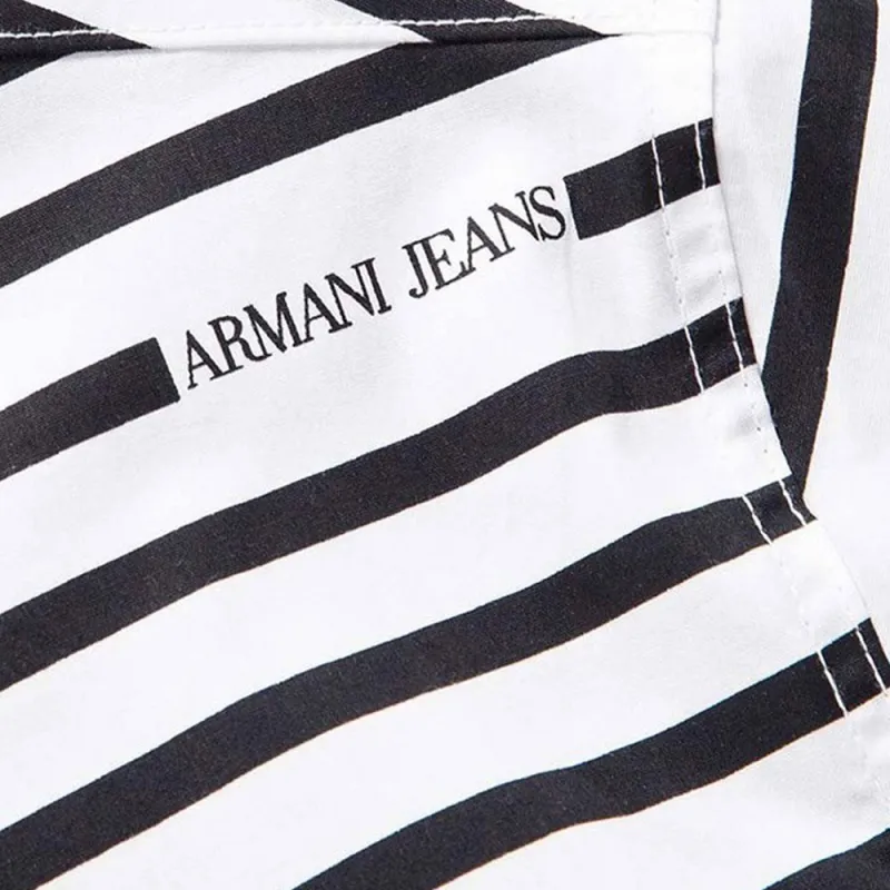 ARMANI JEANS SS23 Polo Shirt Men's White-3