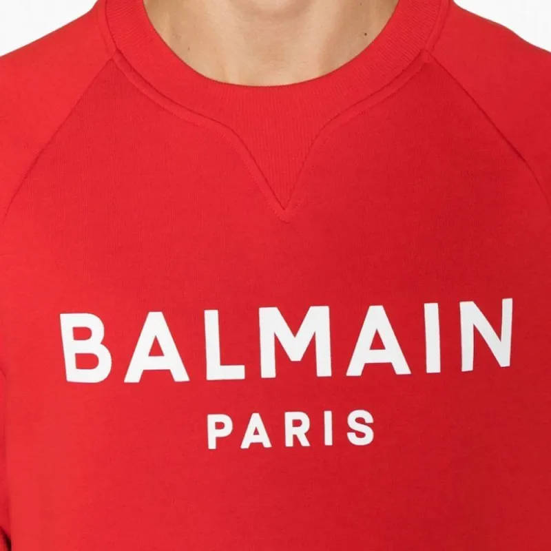 BALMAIN FW23 Sweatshirt Men's Red-4