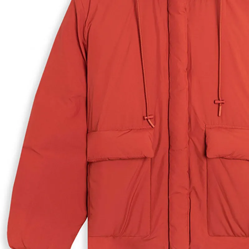 KENZO Winter Down Jacket Women's Orange Red-5